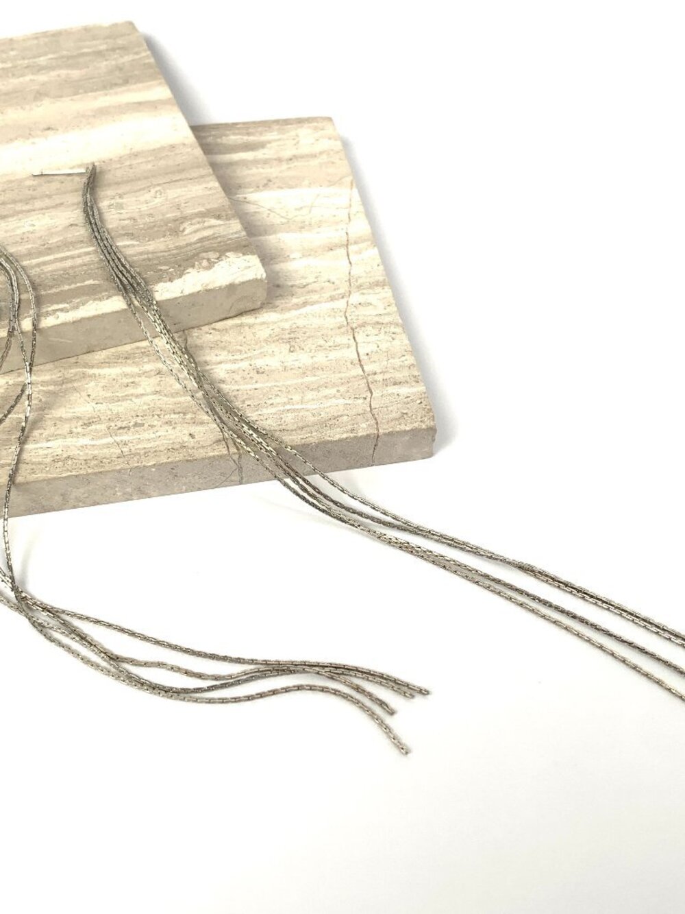 NEW Free People Long Silver Chain Fringe Earrings